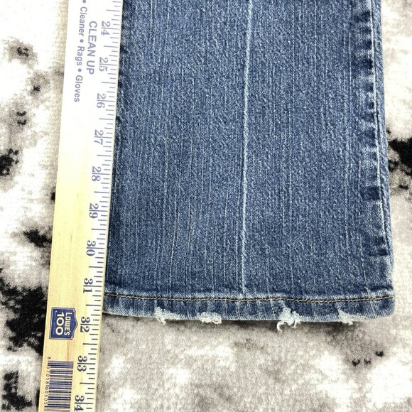 American‎ Eagle Bootcut Jeans Womens Size 8 Long Medium Wash Cowgirl Western - Picture 7 of 13